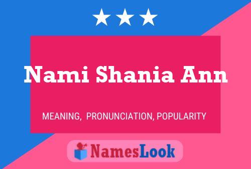 Nami Shania Ann பெயர் போஸ்டர்