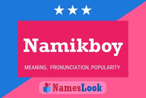 Namikboy பெயர் போஸ்டர்