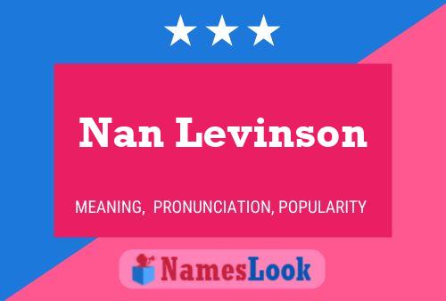 Nan Levinson பெயர் போஸ்டர்