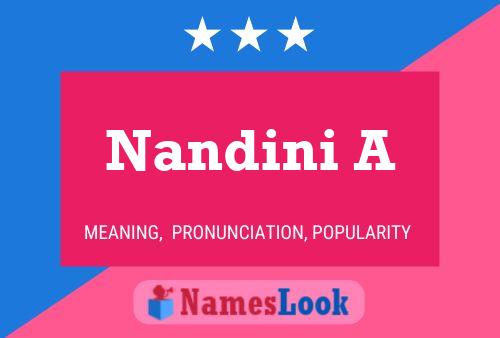 Nandini A பெயர் போஸ்டர்