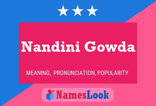 Nandini Gowda பெயர் போஸ்டர்