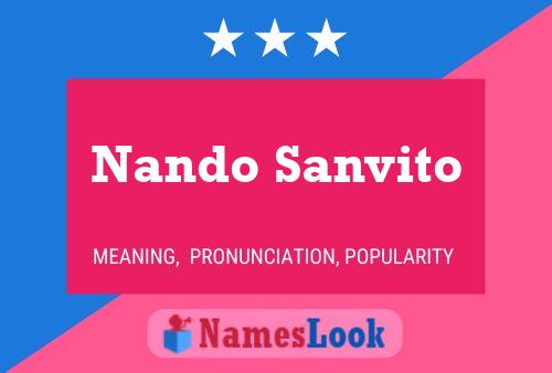 Nando Sanvito பெயர் போஸ்டர்