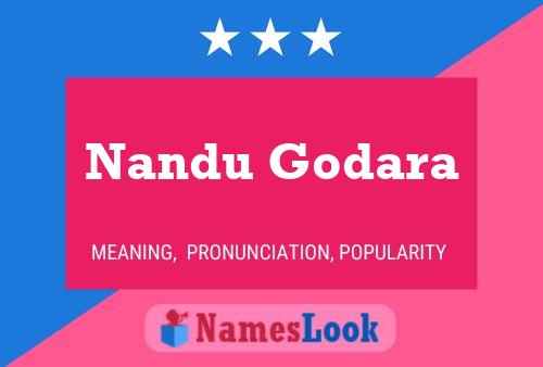 Nandu Godara பெயர் போஸ்டர்