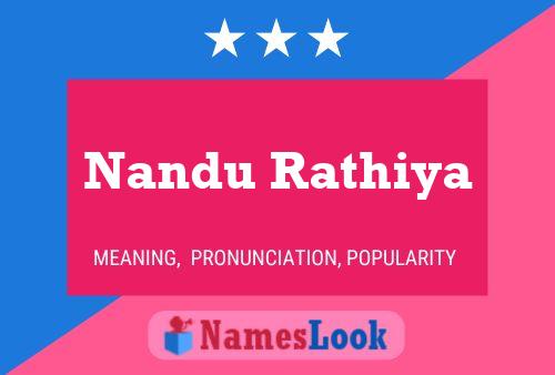 Nandu Rathiya பெயர் போஸ்டர்