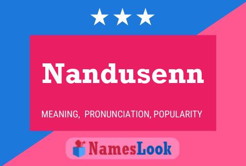 Nandusenn பெயர் போஸ்டர்