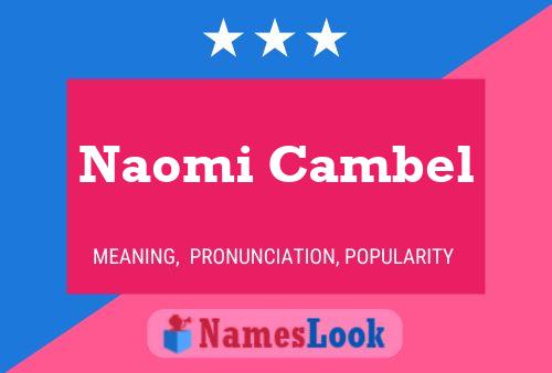 Naomi Cambel பெயர் போஸ்டர்