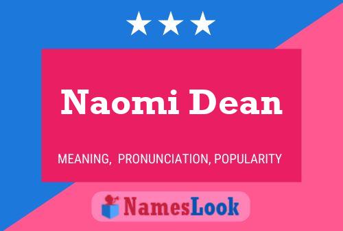 Naomi Dean பெயர் போஸ்டர்