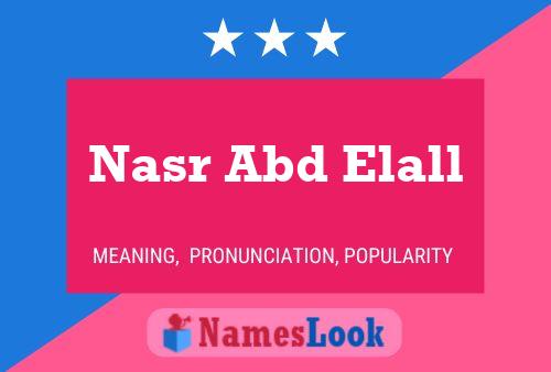 Nasr Abd Elall பெயர் போஸ்டர்