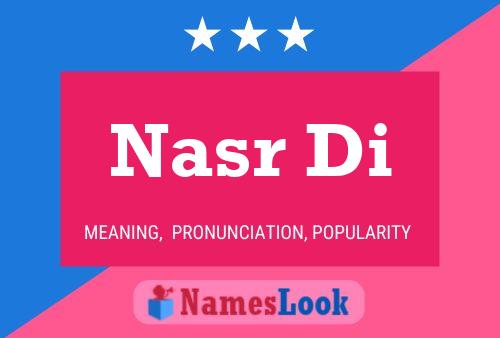 Nasr Di பெயர் போஸ்டர்