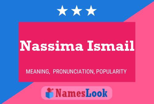 Nassima Ismail பெயர் போஸ்டர்