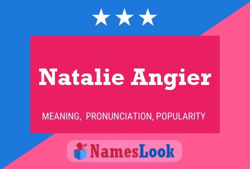 Natalie Angier பெயர் போஸ்டர்