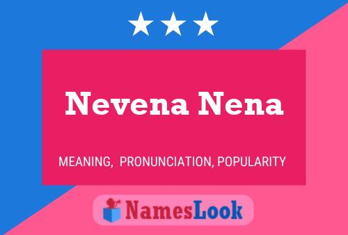 Nevena Nena பெயர் போஸ்டர்