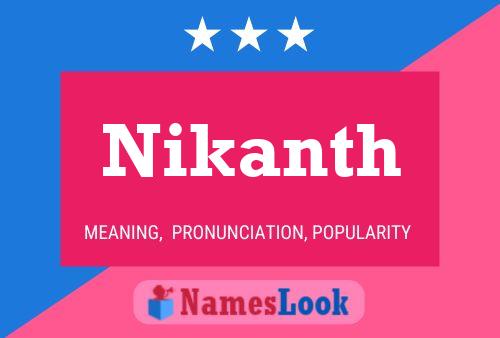 Nikanth பெயர் போஸ்டர்