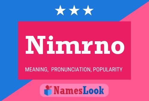 Nimrno பெயர் போஸ்டர்