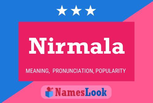 Nirmala பெயர் போஸ்டர்