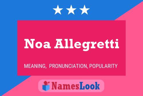 Noa Allegretti பெயர் போஸ்டர்