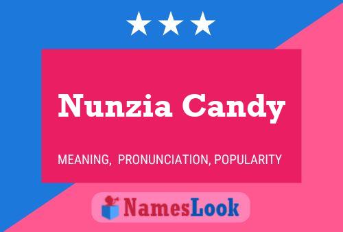 Nunzia Candy பெயர் போஸ்டர்