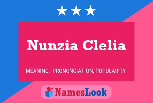 Nunzia Clelia பெயர் போஸ்டர்