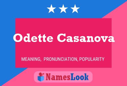 Odette Casanova பெயர் போஸ்டர்