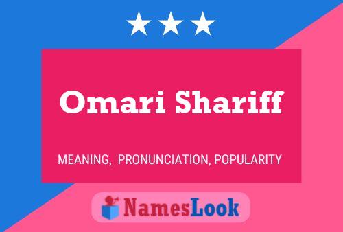 Omari Shariff பெயர் போஸ்டர்