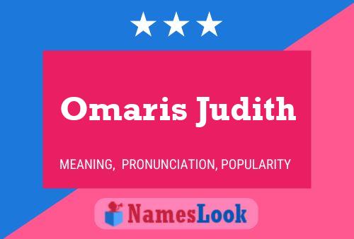 Omaris Judith பெயர் போஸ்டர்