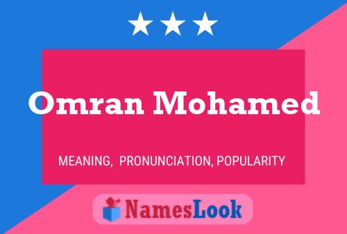 Omran Mohamed பெயர் போஸ்டர்