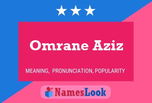 Omrane Aziz பெயர் போஸ்டர்