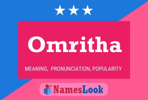 Omritha பெயர் போஸ்டர்