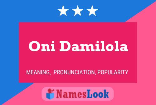 Oni Damilola பெயர் போஸ்டர்