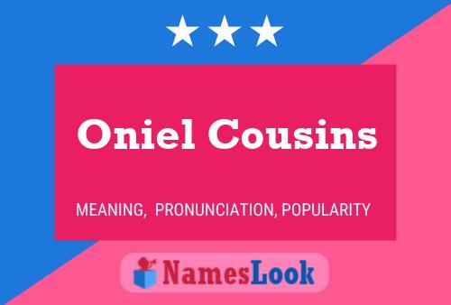 Oniel Cousins பெயர் போஸ்டர்