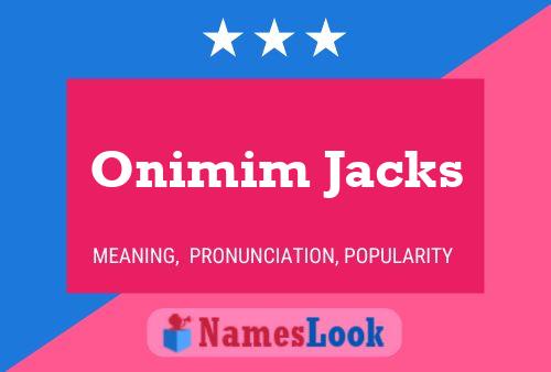 Onimim Jacks பெயர் போஸ்டர்