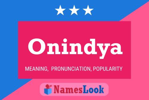 Onindya பெயர் போஸ்டர்