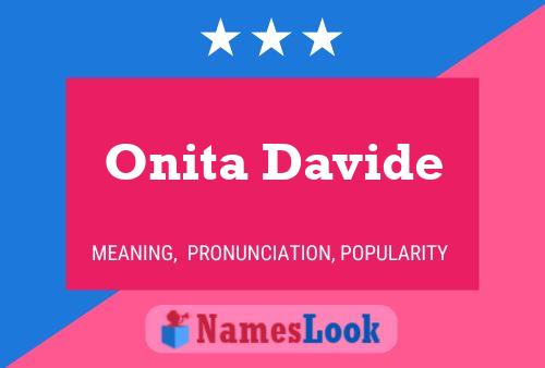 Onita Davide பெயர் போஸ்டர்