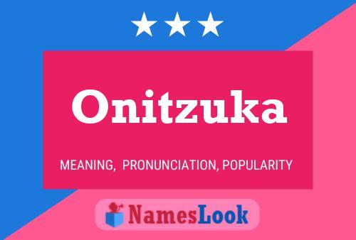 Onitzuka பெயர் போஸ்டர்