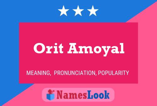 Orit Amoyal பெயர் போஸ்டர்