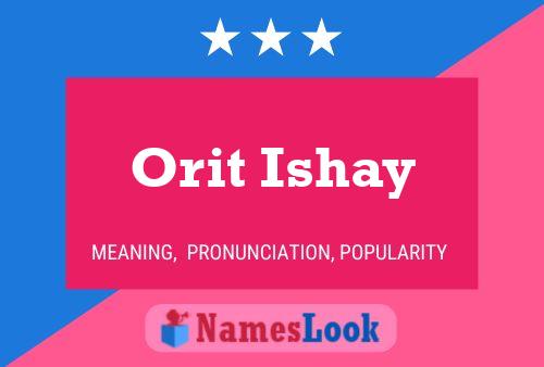 Orit Ishay பெயர் போஸ்டர்