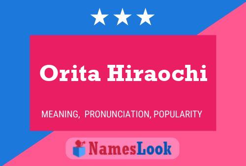 Orita Hiraochi பெயர் போஸ்டர்