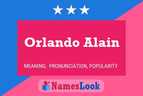 Orlando Alain பெயர் போஸ்டர்