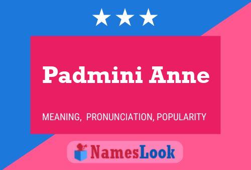 Padmini Anne பெயர் போஸ்டர்