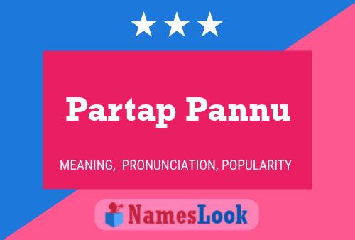 Partap Pannu பெயர் போஸ்டர்