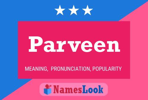 Parveen பெயர் போஸ்டர்