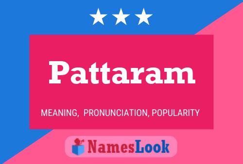 Pattaram பெயர் போஸ்டர்