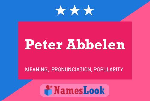 Peter Abbelen பெயர் போஸ்டர்