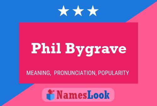 Phil Bygrave பெயர் போஸ்டர்