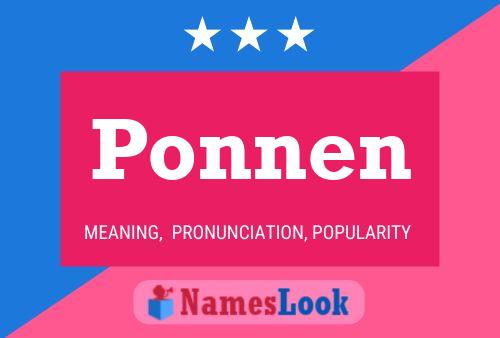 Ponnen பெயர் போஸ்டர்