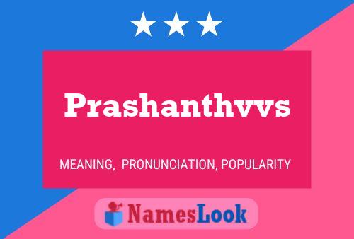 Prashanthvvs பெயர் போஸ்டர்