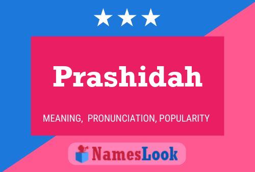 Prashidah பெயர் போஸ்டர்