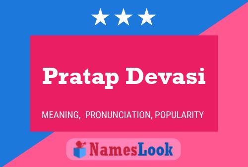 Pratap Devasi பெயர் போஸ்டர்