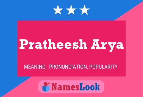 Pratheesh Arya பெயர் போஸ்டர்