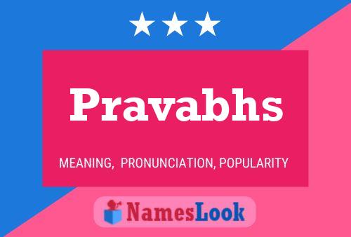 Pravabhs பெயர் போஸ்டர்